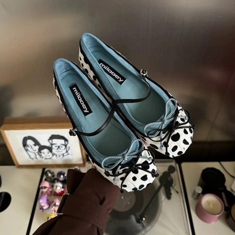 Women Shoes With Heels - 2026French Flat Bottomed Rotundity Toe Ballet