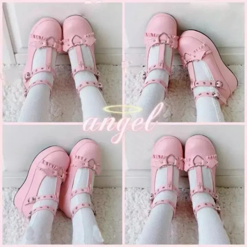 New Sweet Heart Buckle Wedges  - Women'S Shoes Popular ulasan dan harga