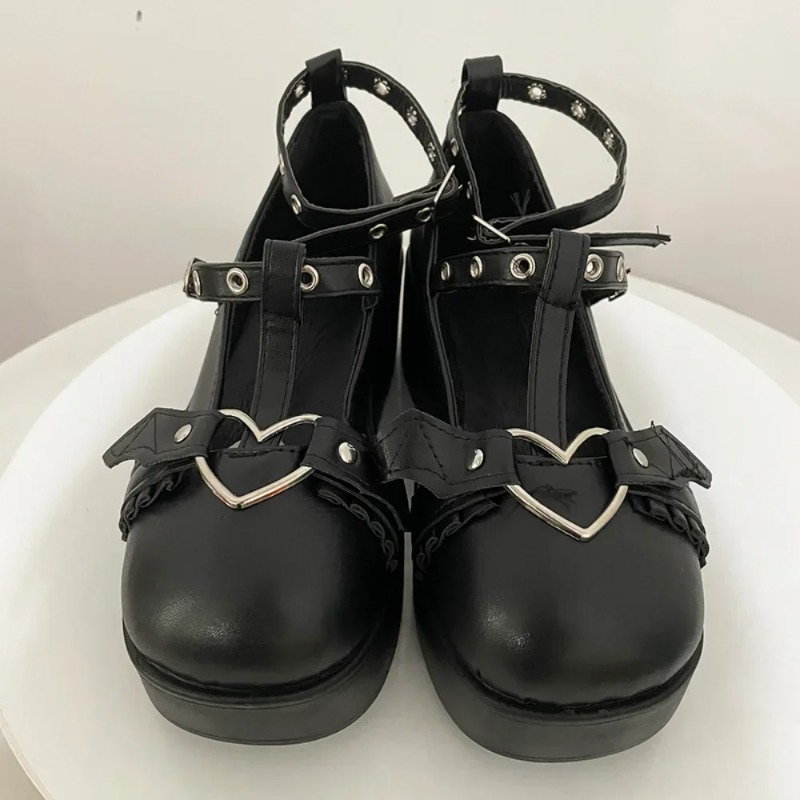 New Sweet Heart Buckle Wedges  - Women'S Shoes Popular ulasan dan harga