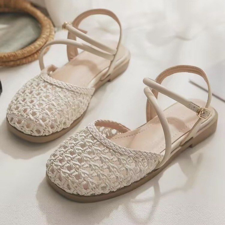 French-style Closed-toe Sandal - Women Shoes Sandals ulasan dan harga