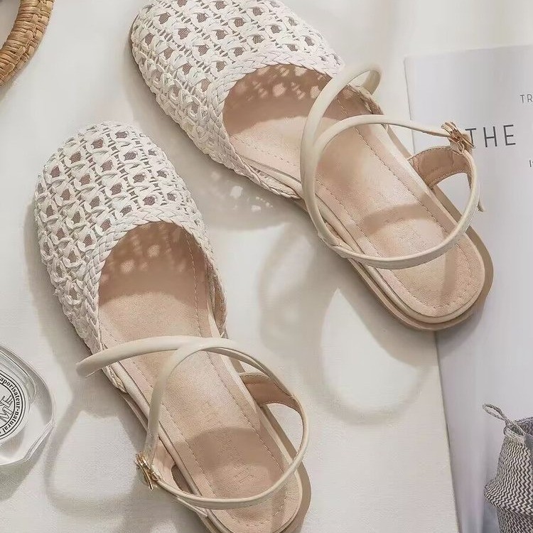 French-style Closed-toe Sandal - Women Shoes Sandals ulasan dan harga