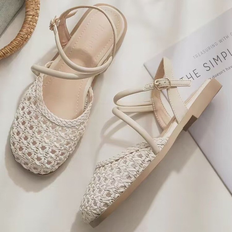 French-style Closed-toe Sandal - Women Shoes Sandals ulasan dan harga