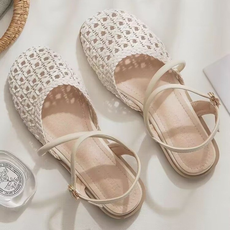 French-style Closed-toe Sandal - Women Shoes Sandals ulasan dan harga