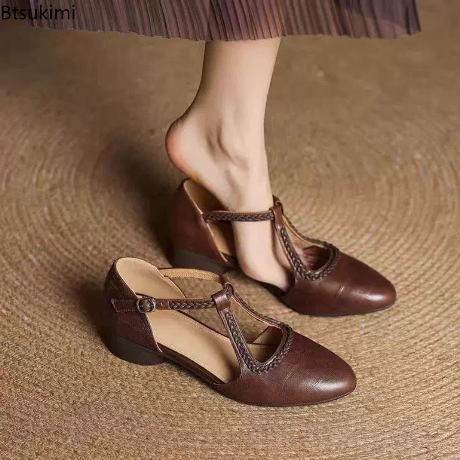 New Summer Women's Retro Hollo - Women Shoes Sandals ulasan dan harga