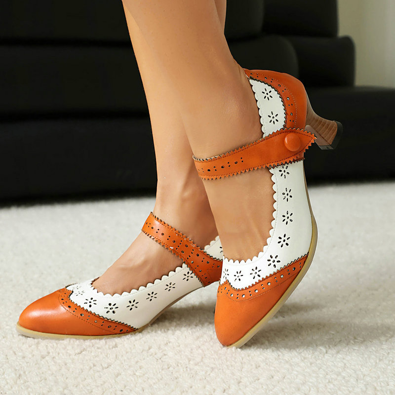 Women Two Tone Mary Jane Pumps - Women'S Xti Shoes ulasan dan harga