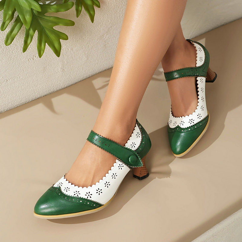 Women Two Tone Mary Jane Pumps - Women'S Xti Shoes ulasan dan harga