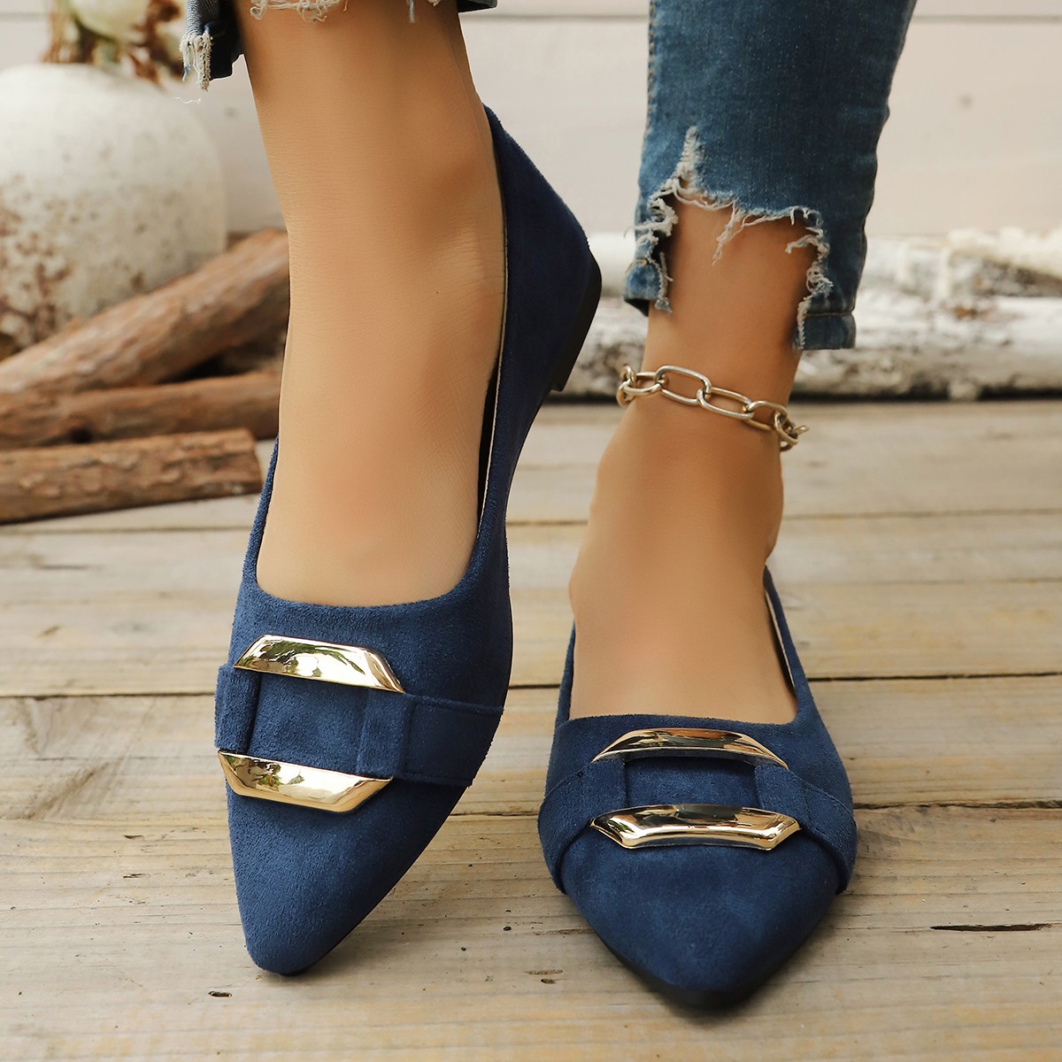 Spring and Autumn Elegant Poin - Women Shoes With Heels ulasan dan harga