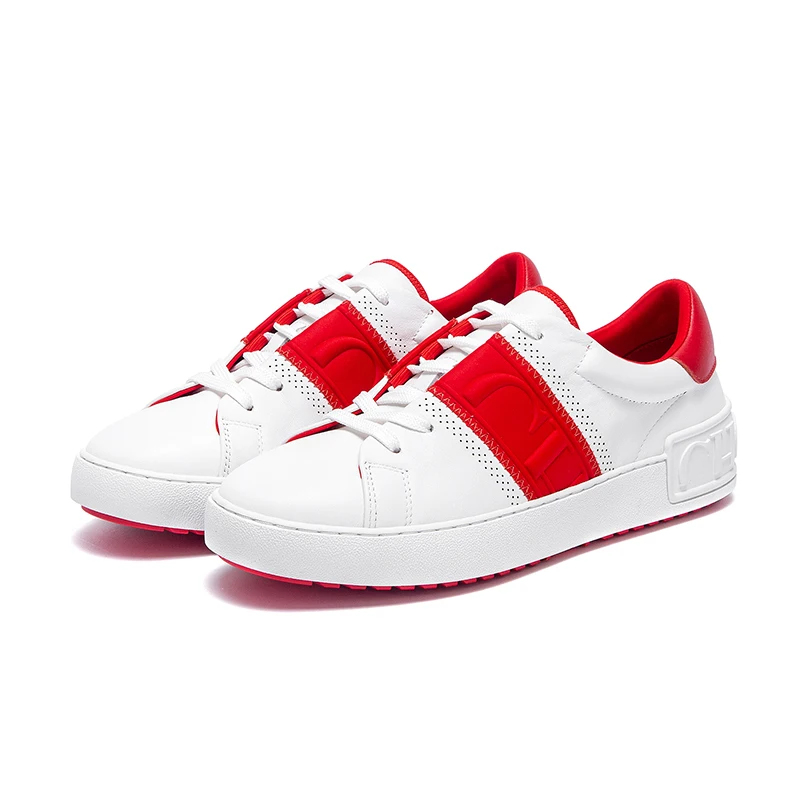 Women Casual Shoes Red Flat Bo - Women'S Shoes New Balance ulasan dan harga