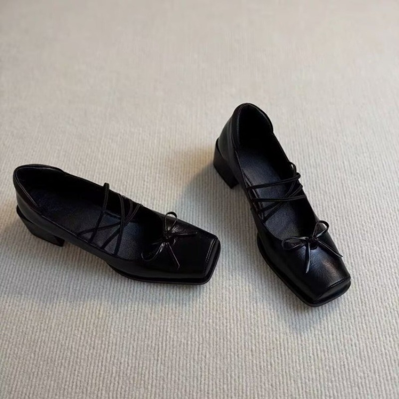 Single Shoes Fashion New Squar - Women'S Shoes Size 12 ulasan dan harga