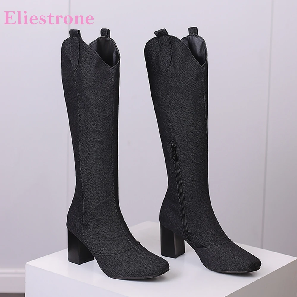 New Winter Black Blue Women Kn - Women'S Shoes Size 12 ulasan dan harga