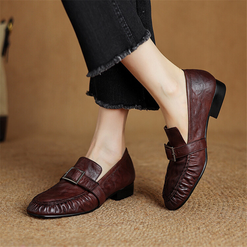 New Autumn Genuine Leather Wom - Women Shoes With Heels ulasan dan harga