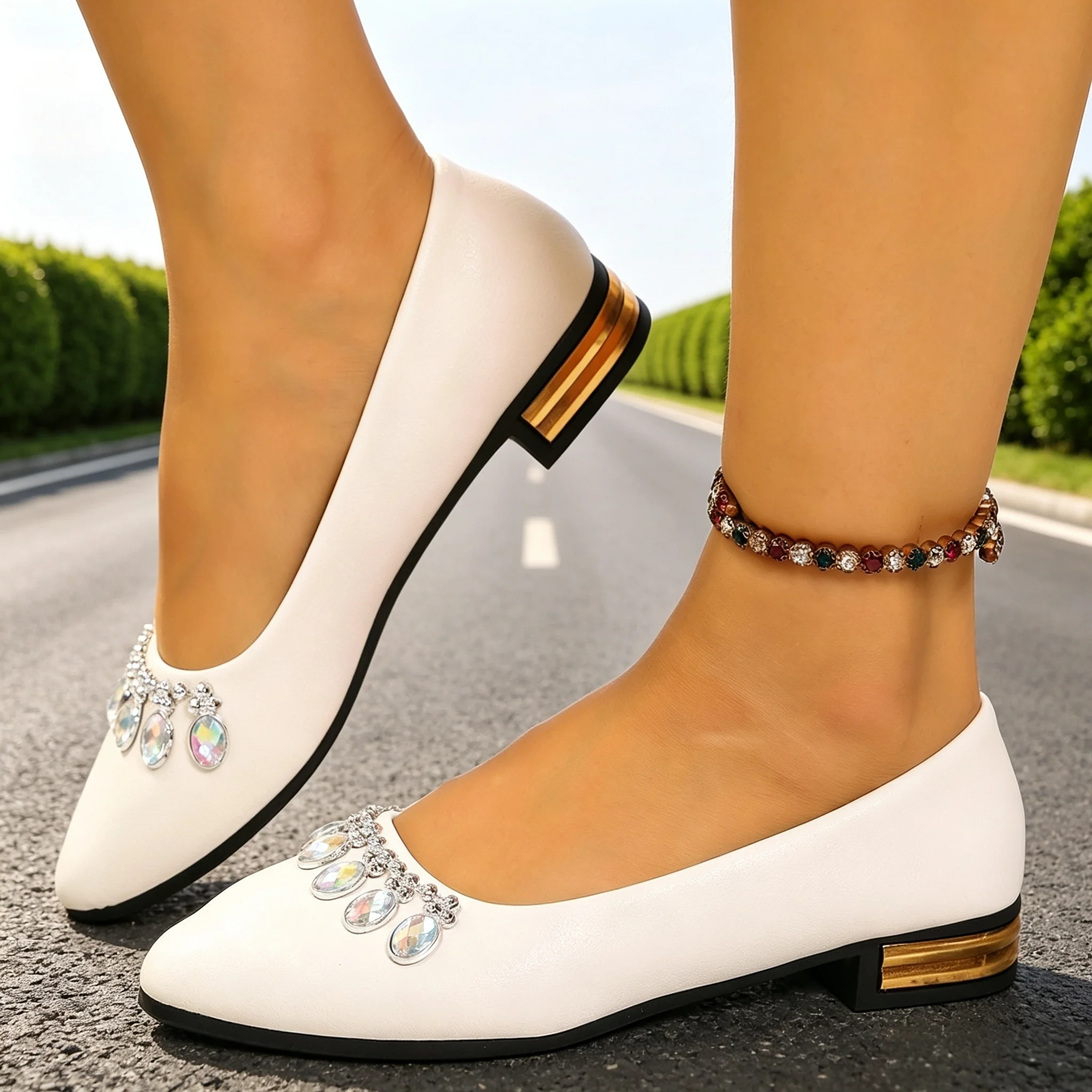Women Flats Pointed Toe Ballet - Women Shoes With Heels ulasan dan harga