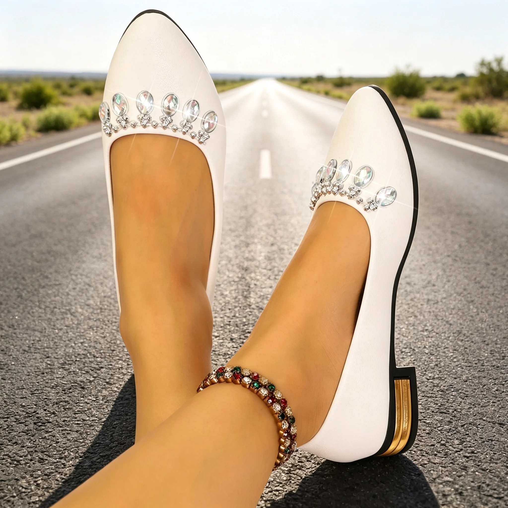 Women Flats Pointed Toe Ballet - Women Shoes With Heels ulasan dan harga