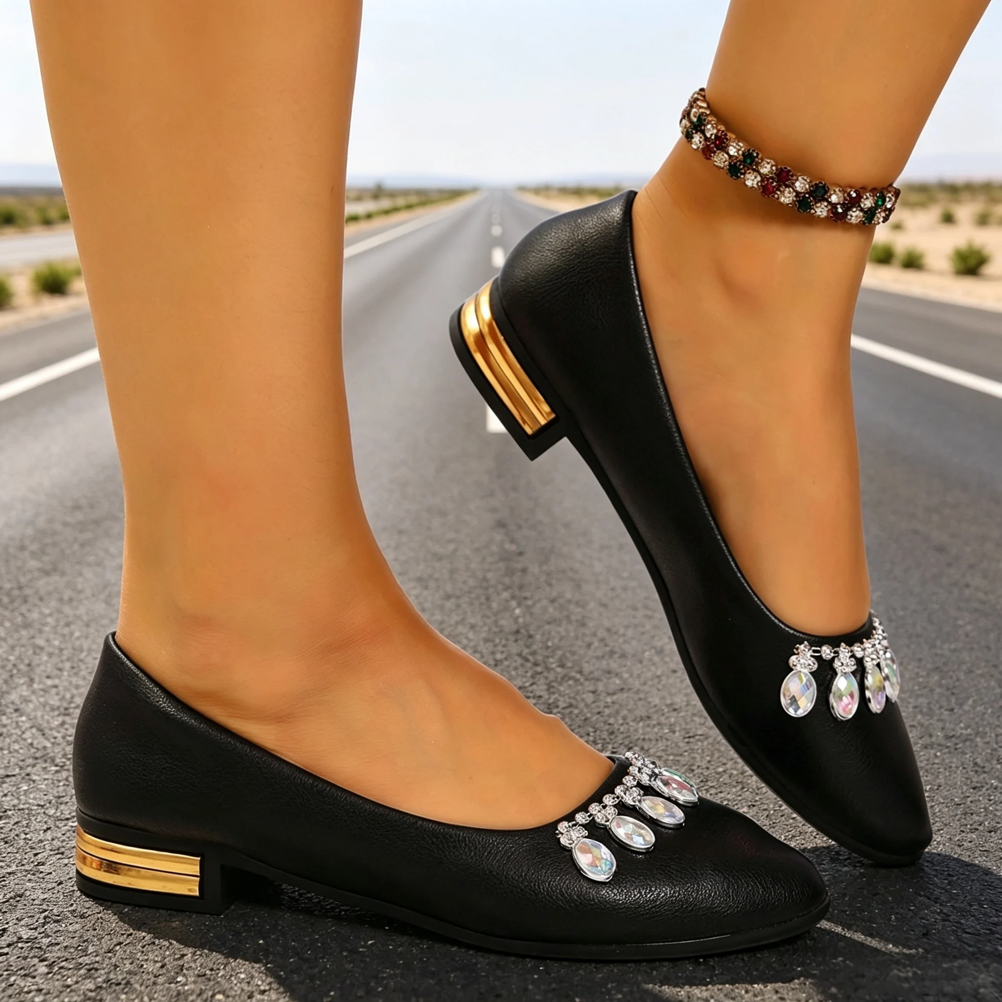 Women Flats Pointed Toe Ballet - Women Shoes With Heels ulasan dan harga
