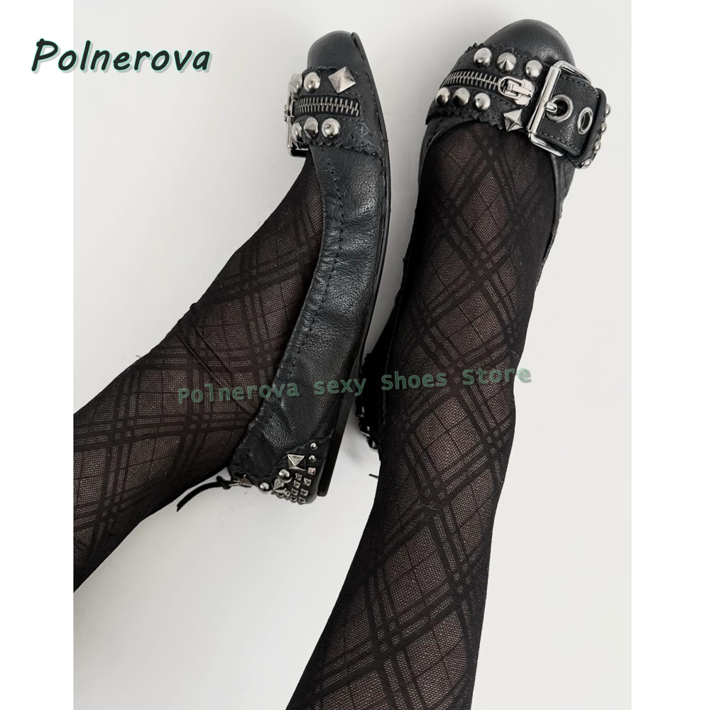 Rivet Belt Buckle Mary Jane Sh - Women'S Shoes Popular ulasan dan harga