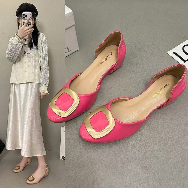 Fashion Square Buckle Hollow F - Women Shoes Sandals ulasan dan harga