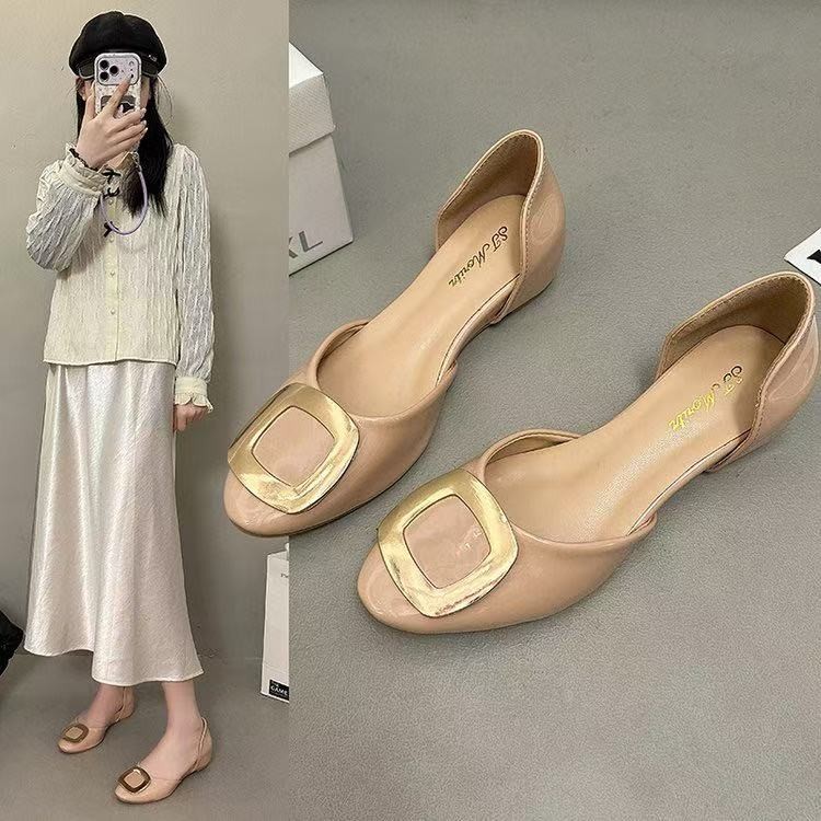 Fashion Square Buckle Hollow F - Women Shoes Sandals ulasan dan harga